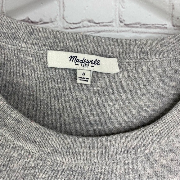 Madewell Gray short sleeve sweater - Picture 4 of 7